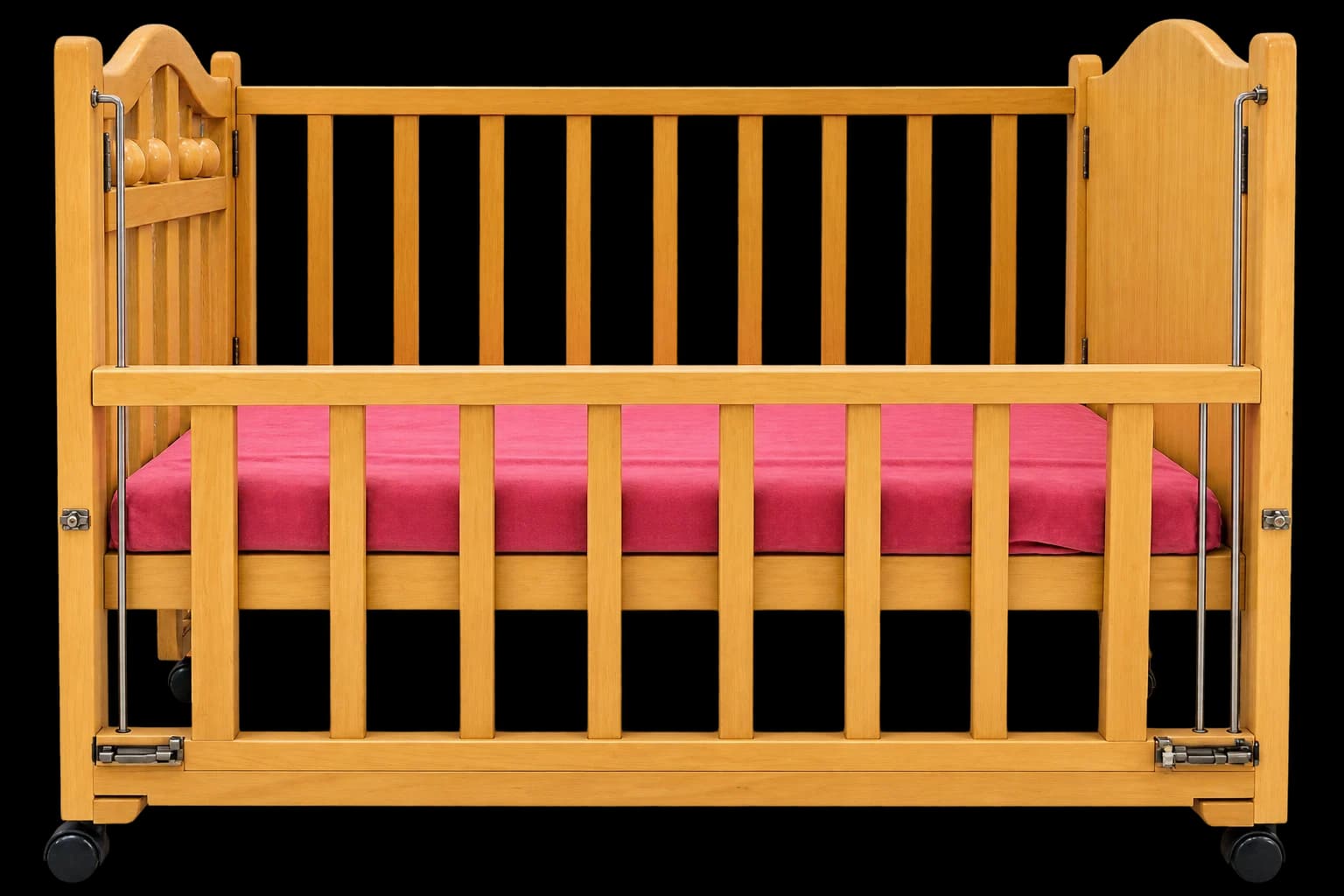 Honey Golden Wooden Cot
