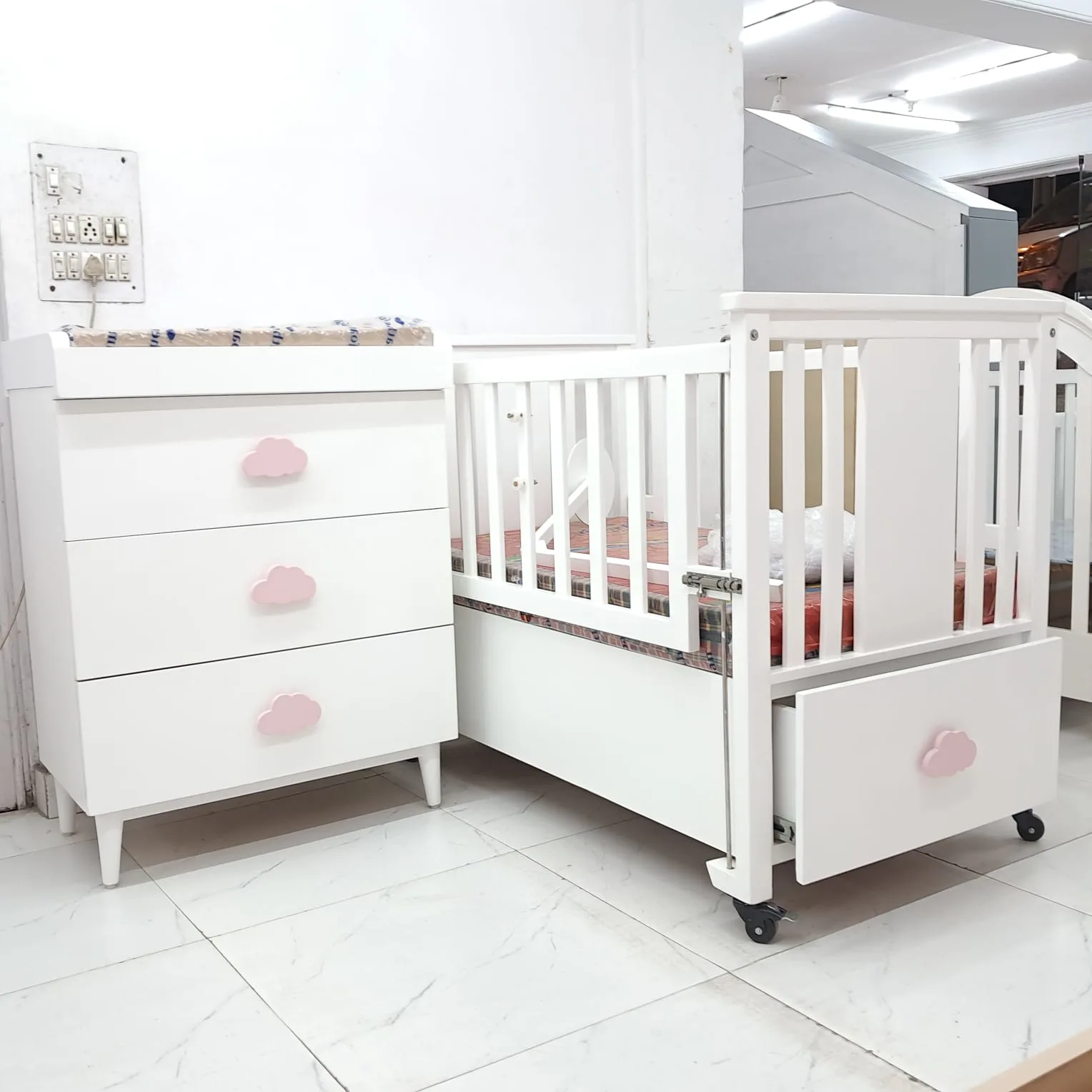 Cloud Charm Nursery Cot Set - View 2