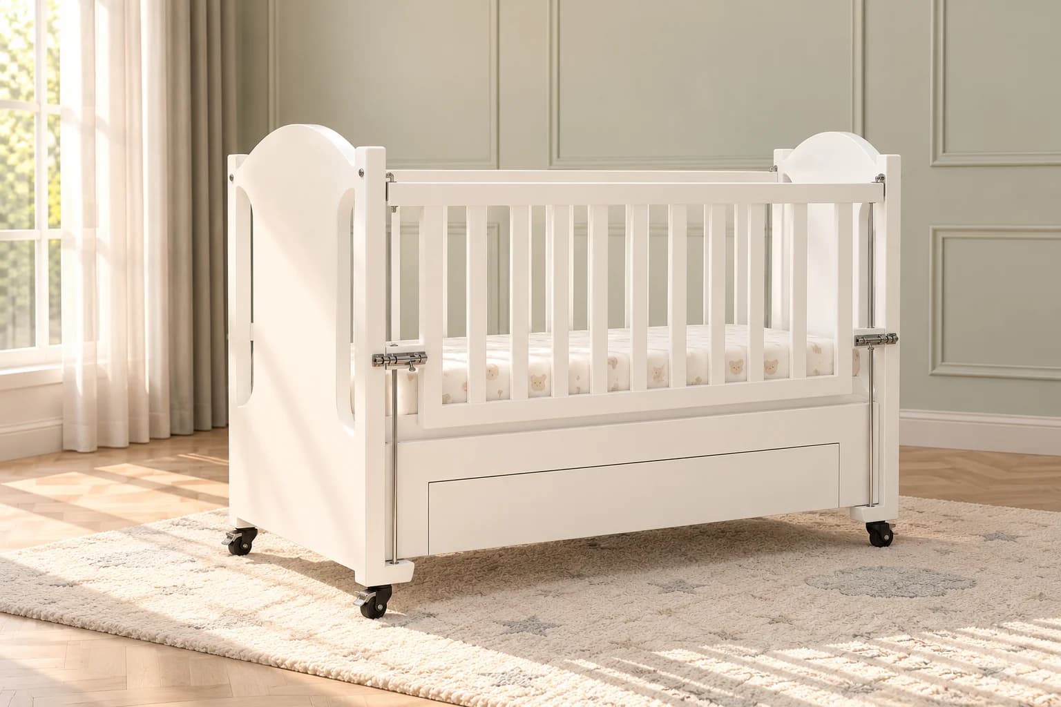 Cloud Heaven Nursery Cot - Main Display Photo