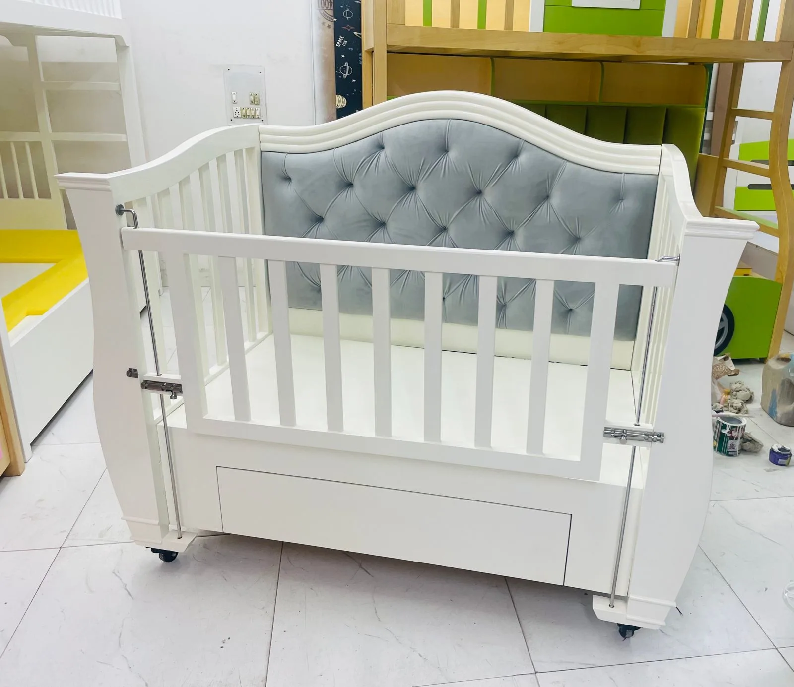 Luna Crest Upholstered Cot - View 2