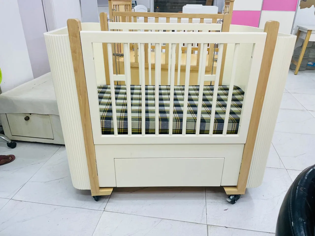 Modern Ivory Cot - View 3