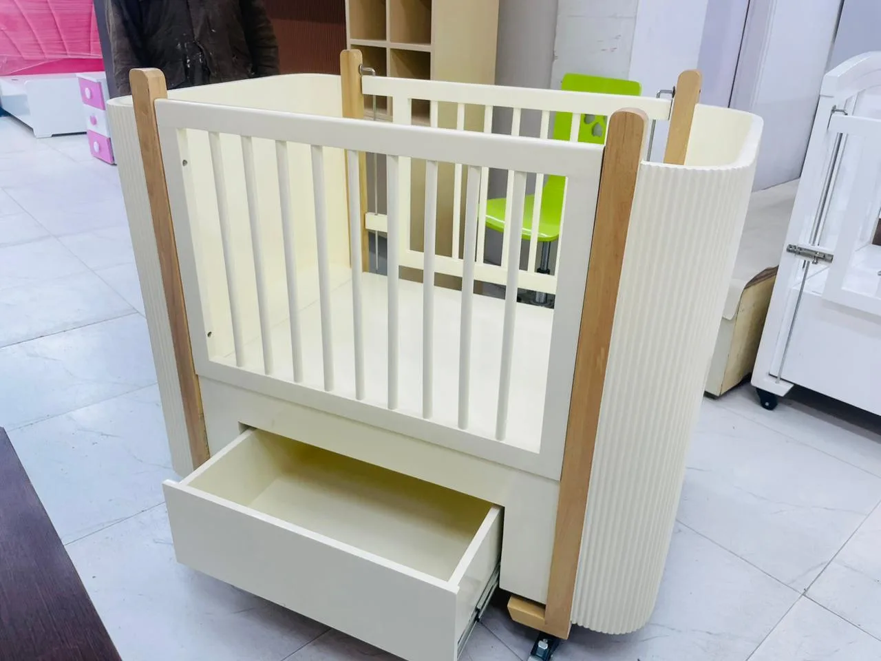 Modern Ivory Cot - View 4