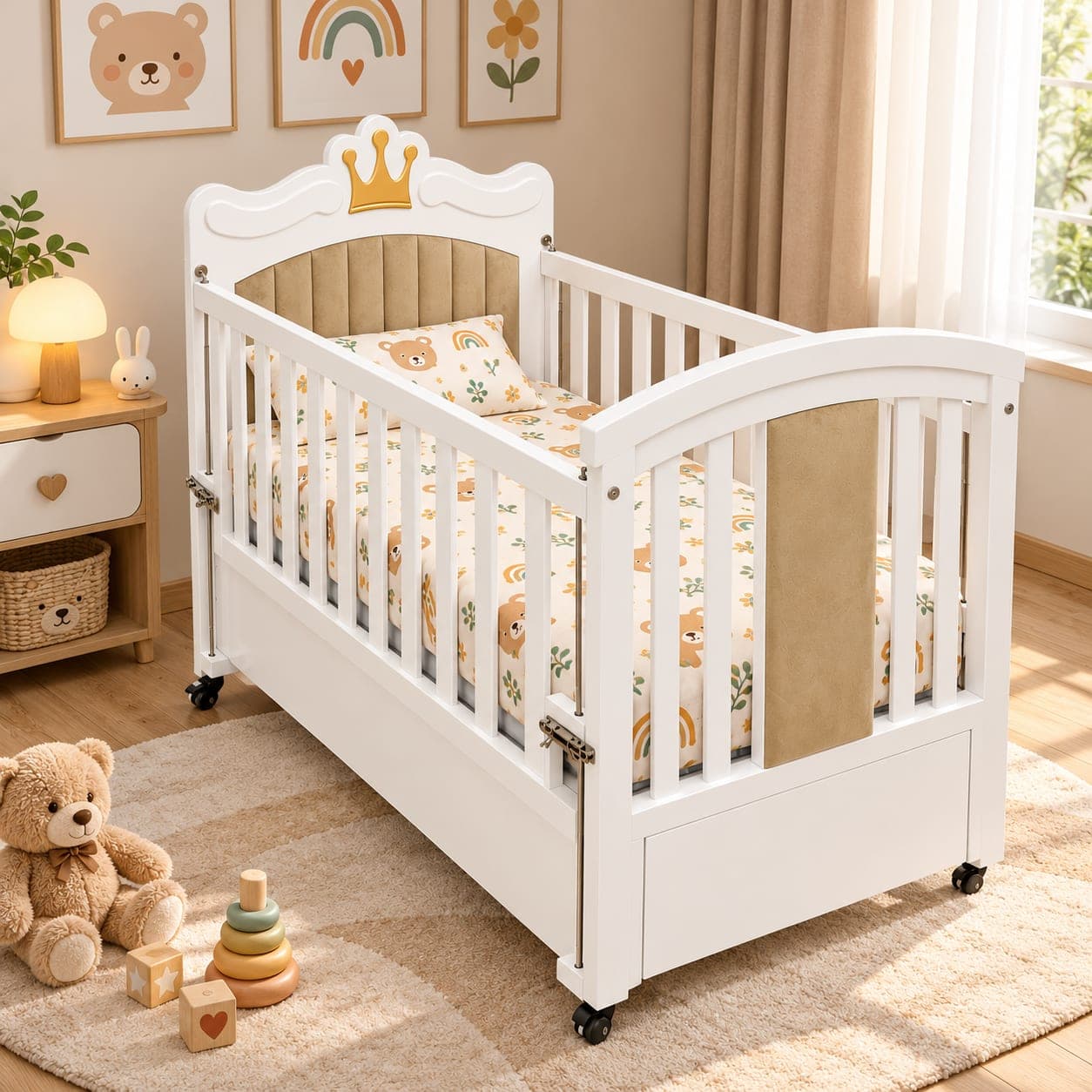 Royal Princess Crown Cot - Main Display Photo