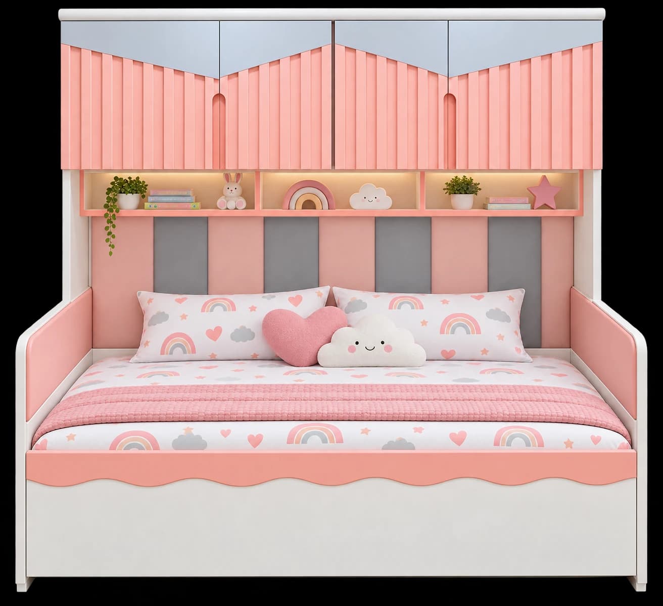 Blush Candy Pullout Bed