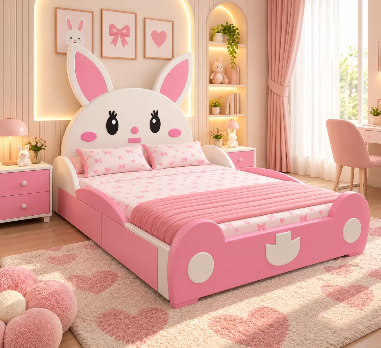 Bunny Blossom Double Bed - Main Display Photo