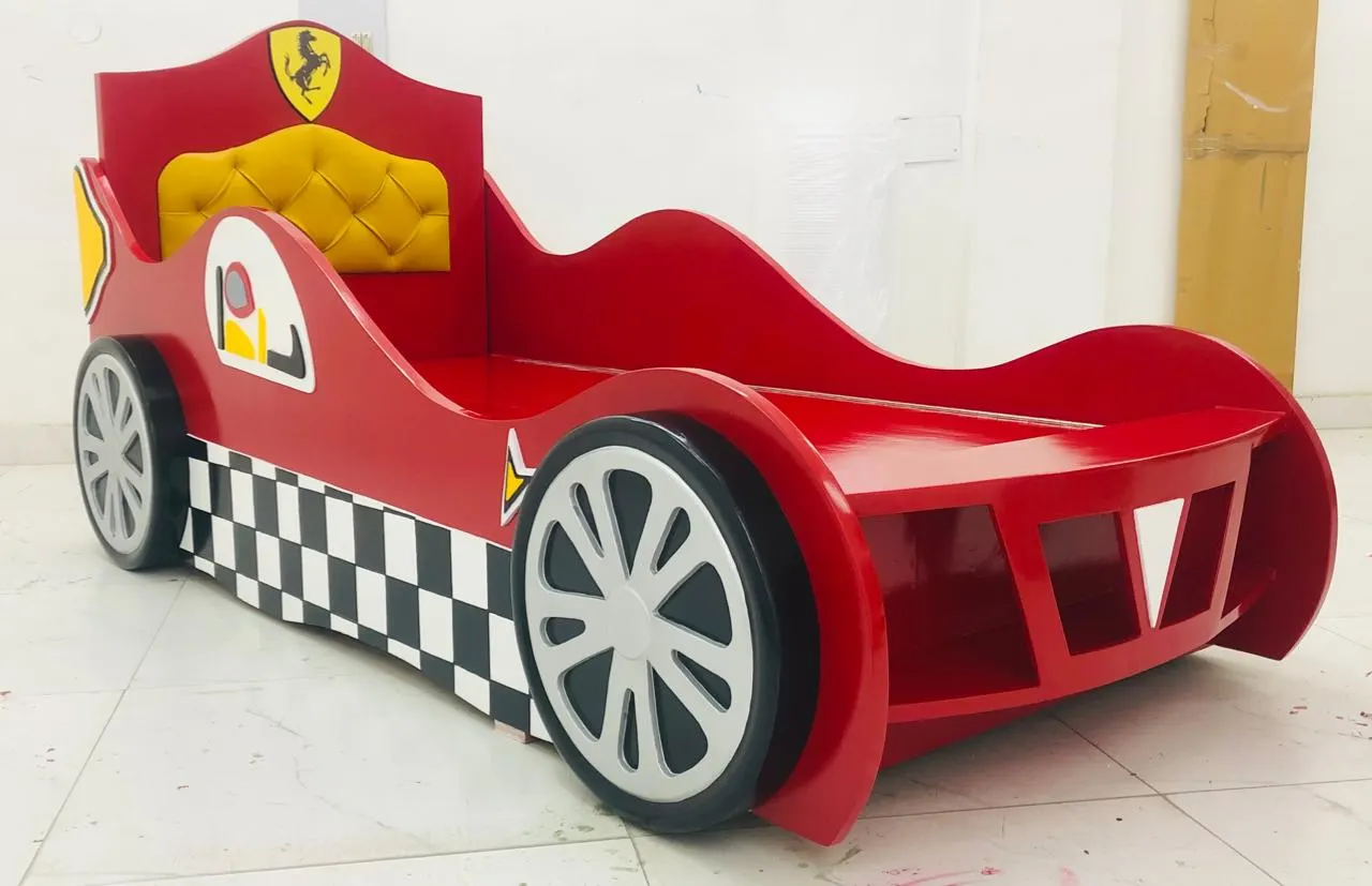 Racecar Shaped Single Bed - View 2