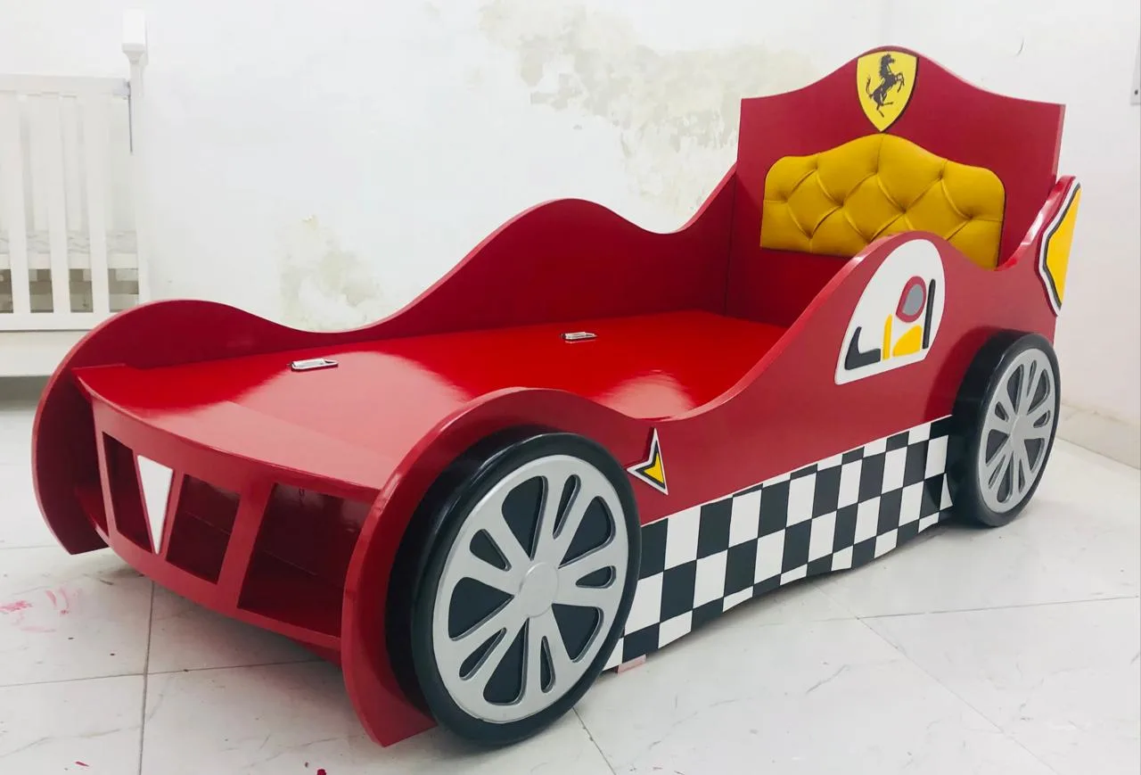 Racecar Shaped Single Bed - View 3