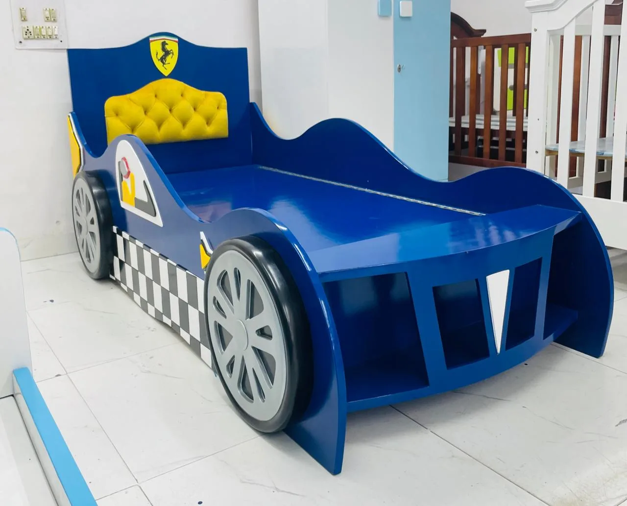 Racecar Shaped Single Bed - View 4