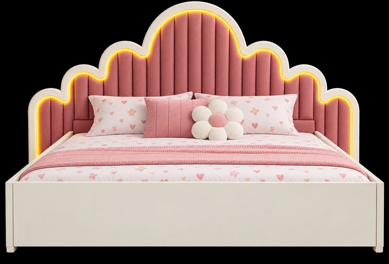 Whimsical Cloud Kids Pullout Bed
