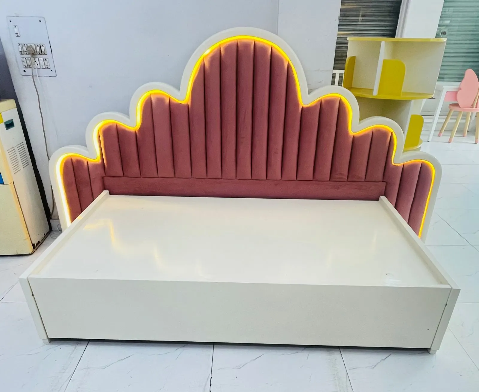 Whimsical Cloud Kids Pullout Bed - View 2