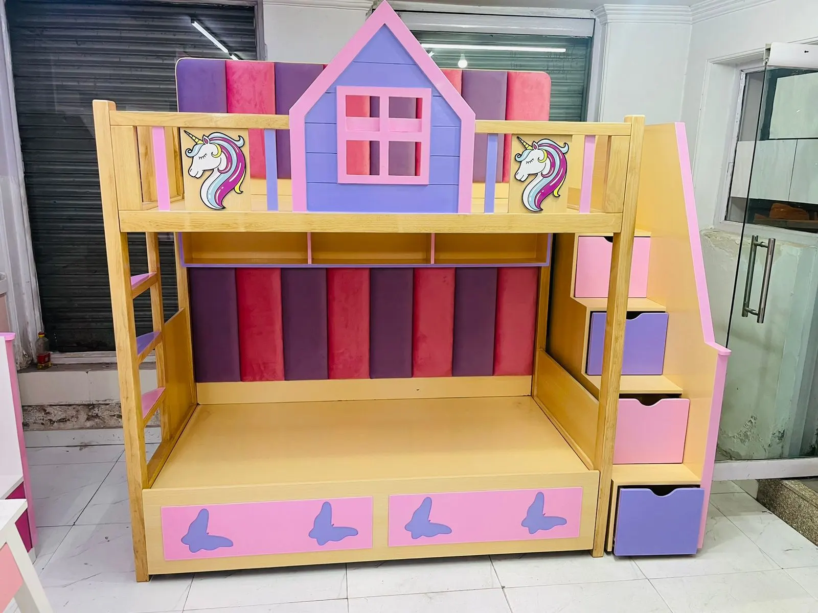 Dreamy Unicorn Bunk Bed - View 3