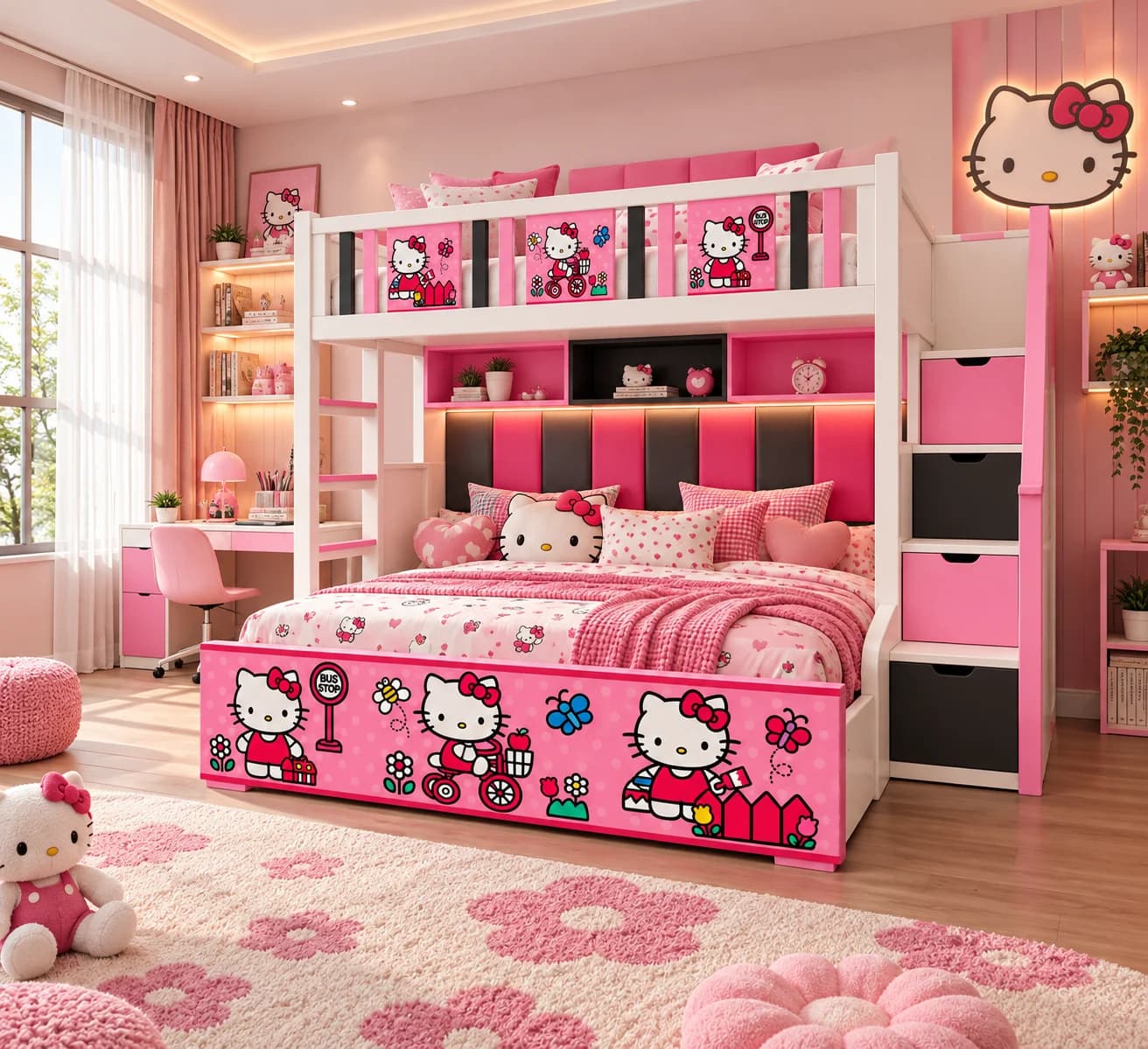 Hello Kitty Dream Bunk Bed - Main Display Photo