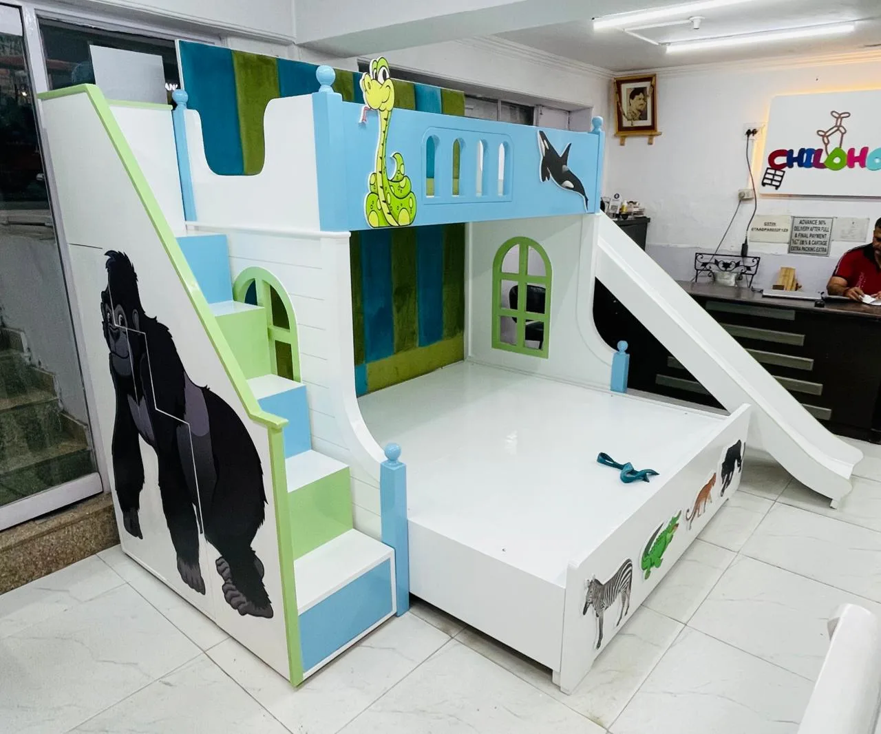 Jungle Themed Bunk Bed - View 3