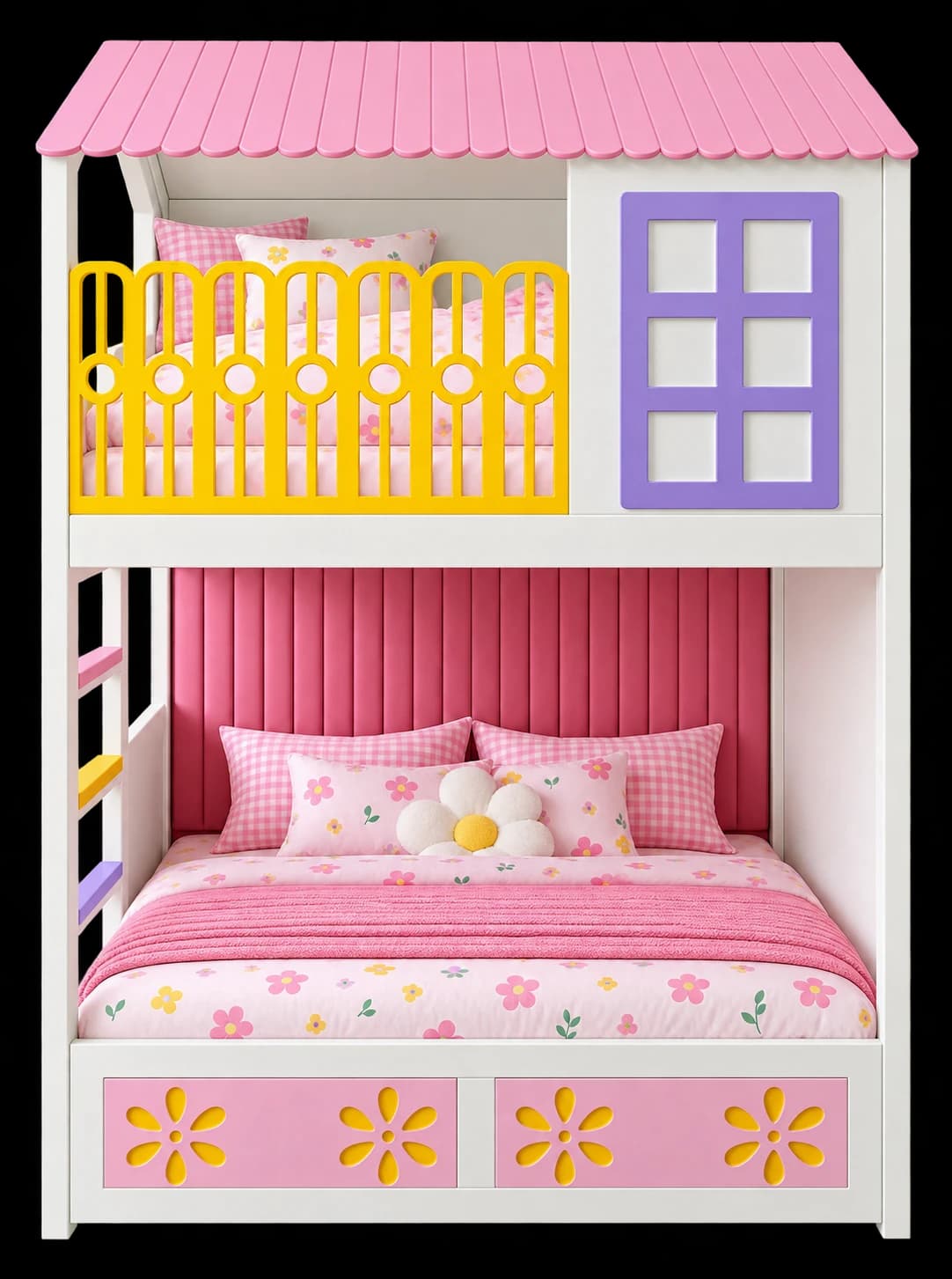 Pastel Blossom House Bed