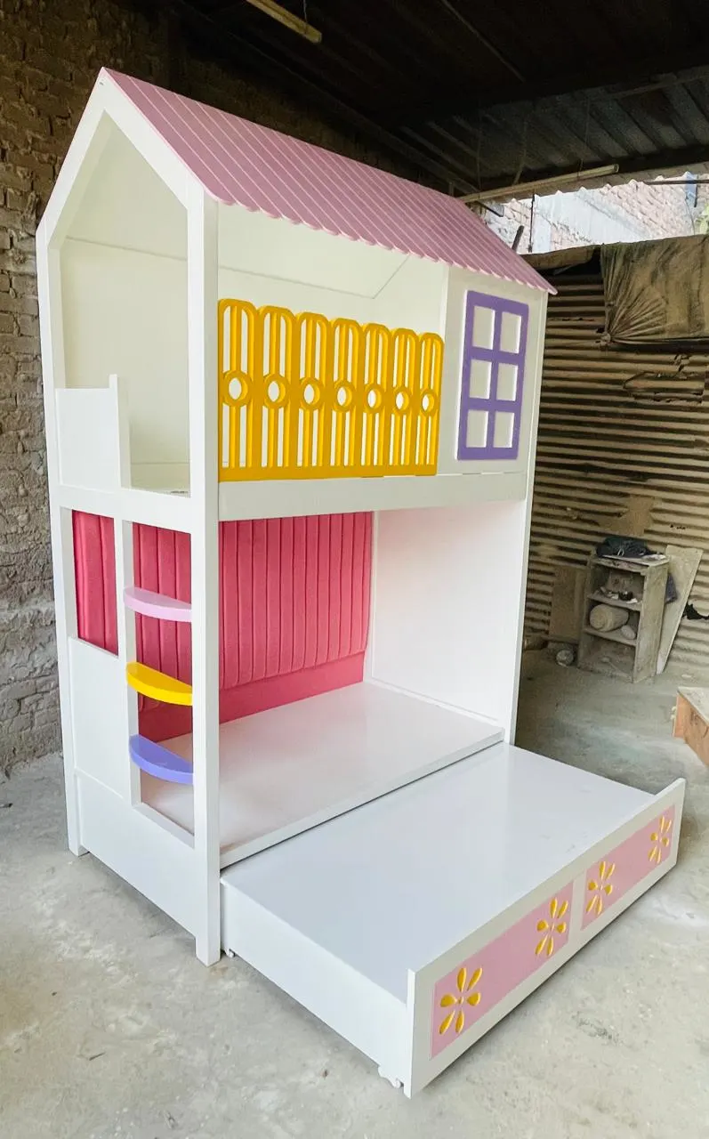 Pastel Blossom House Bed - View 4