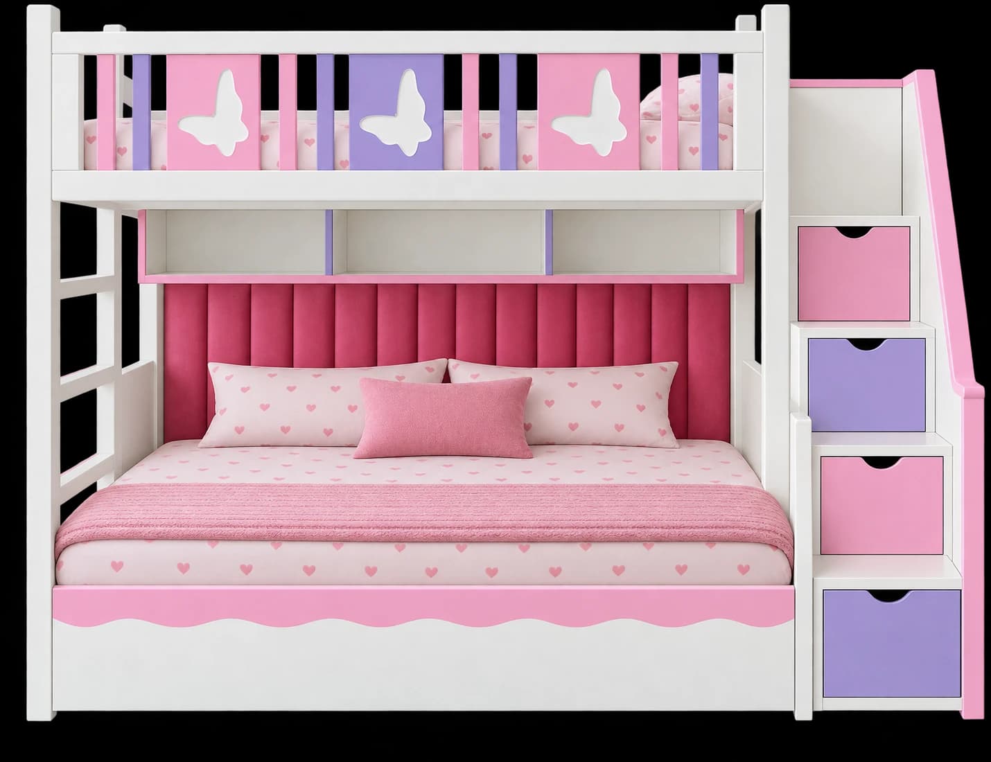 Pastel Butterfly Bunk Bed