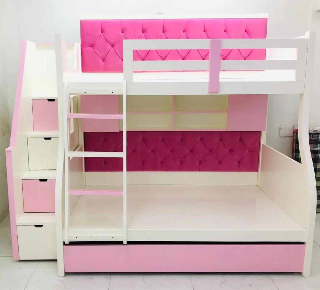 Pastel Pink Dream Bunk Bed - View 2