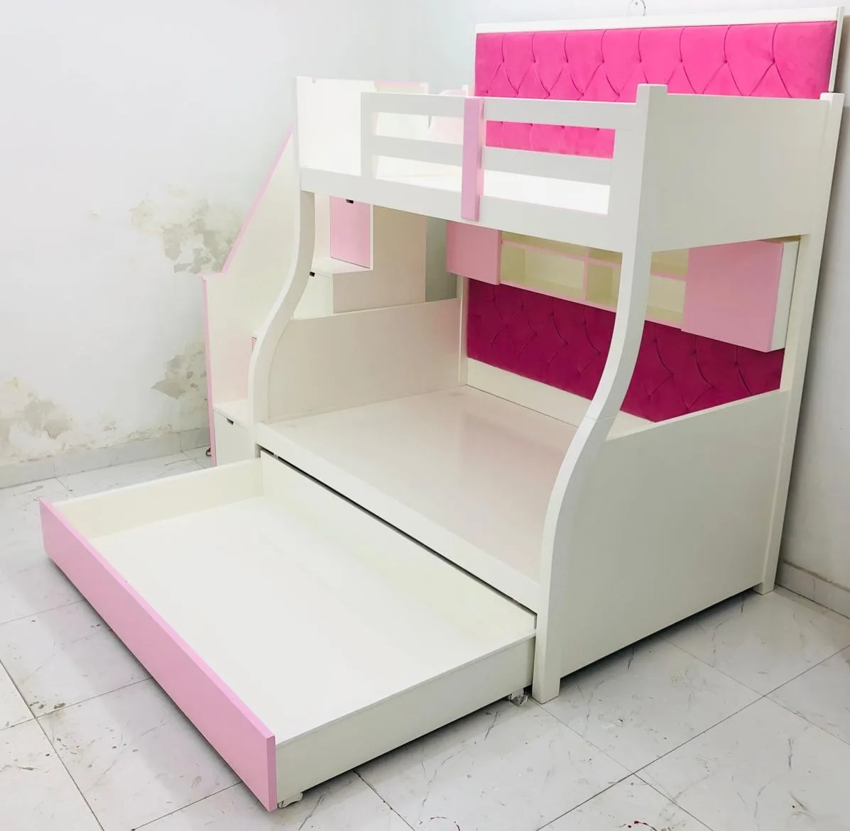 Pastel Pink Dream Bunk Bed - View 3
