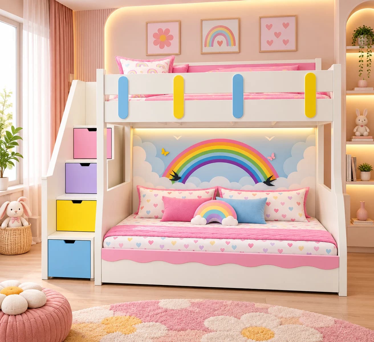Rainbow Bunk Bed - Main Display Photo