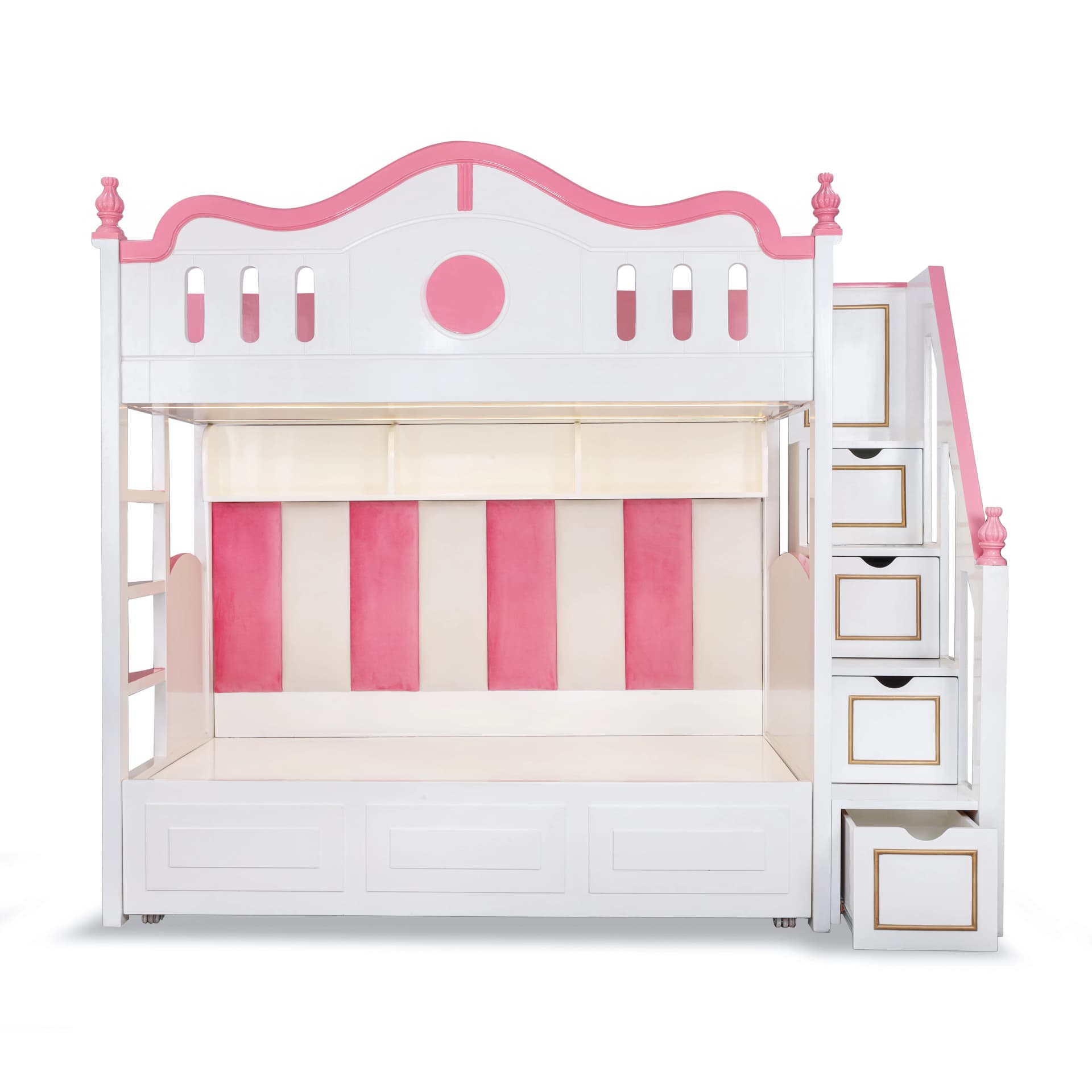 Royal Blush Castle Bunk Bed - View 2