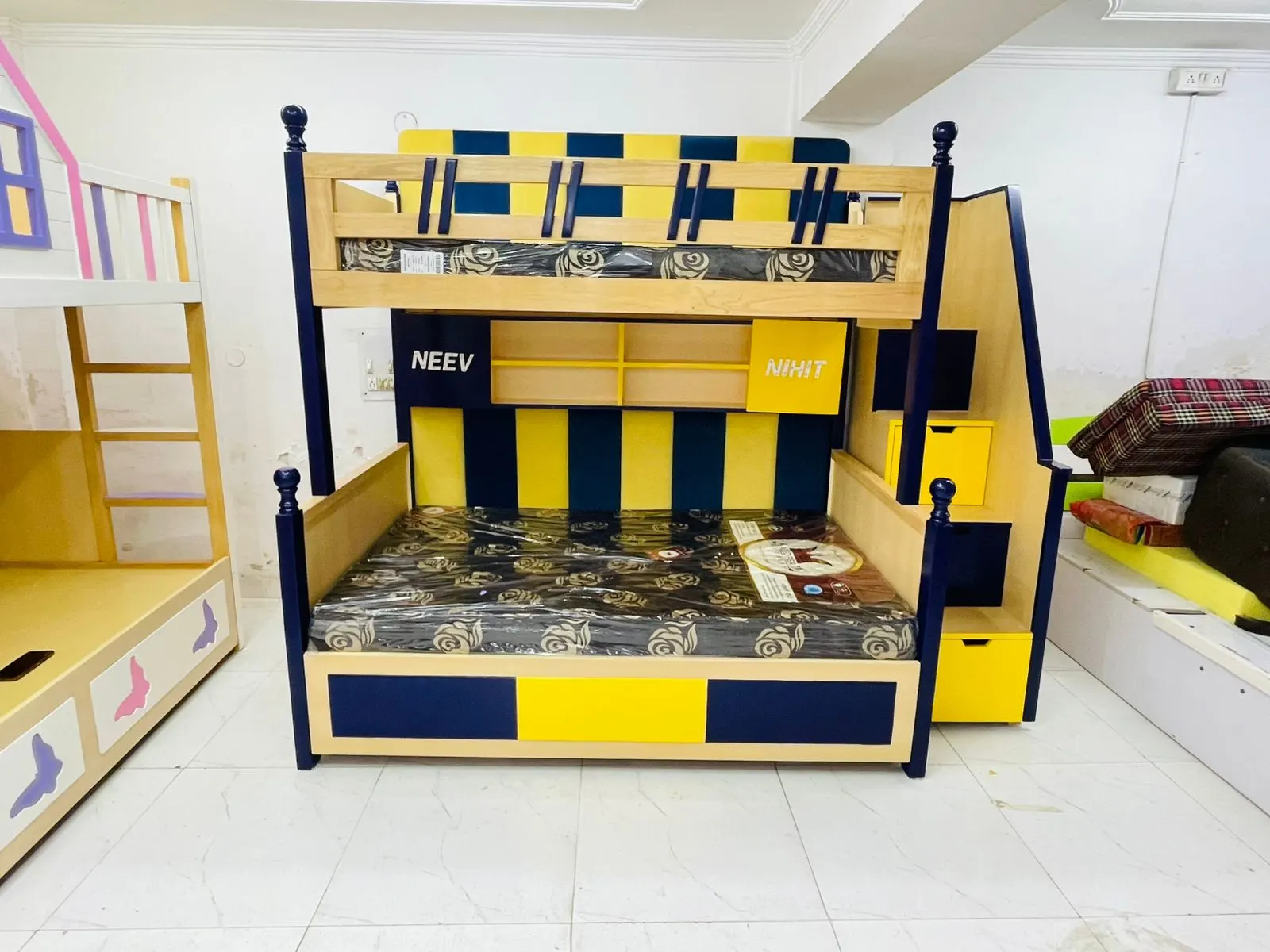 Royal Navy Yellow Bunk Bed - View 2