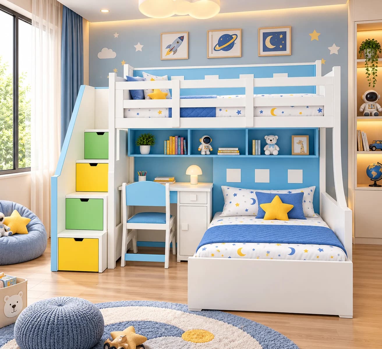 Skyline Study Storage Bed - Main Display Photo