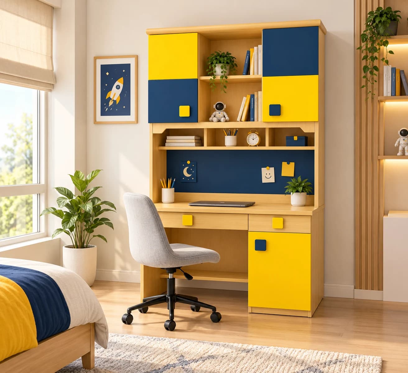 Navy Spark Study Desk - Main Display Photo