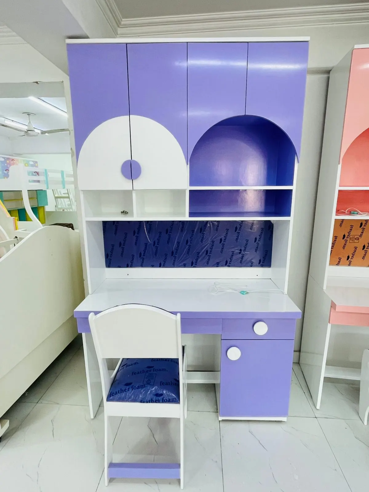 Pastel Arch Study Table - View 2