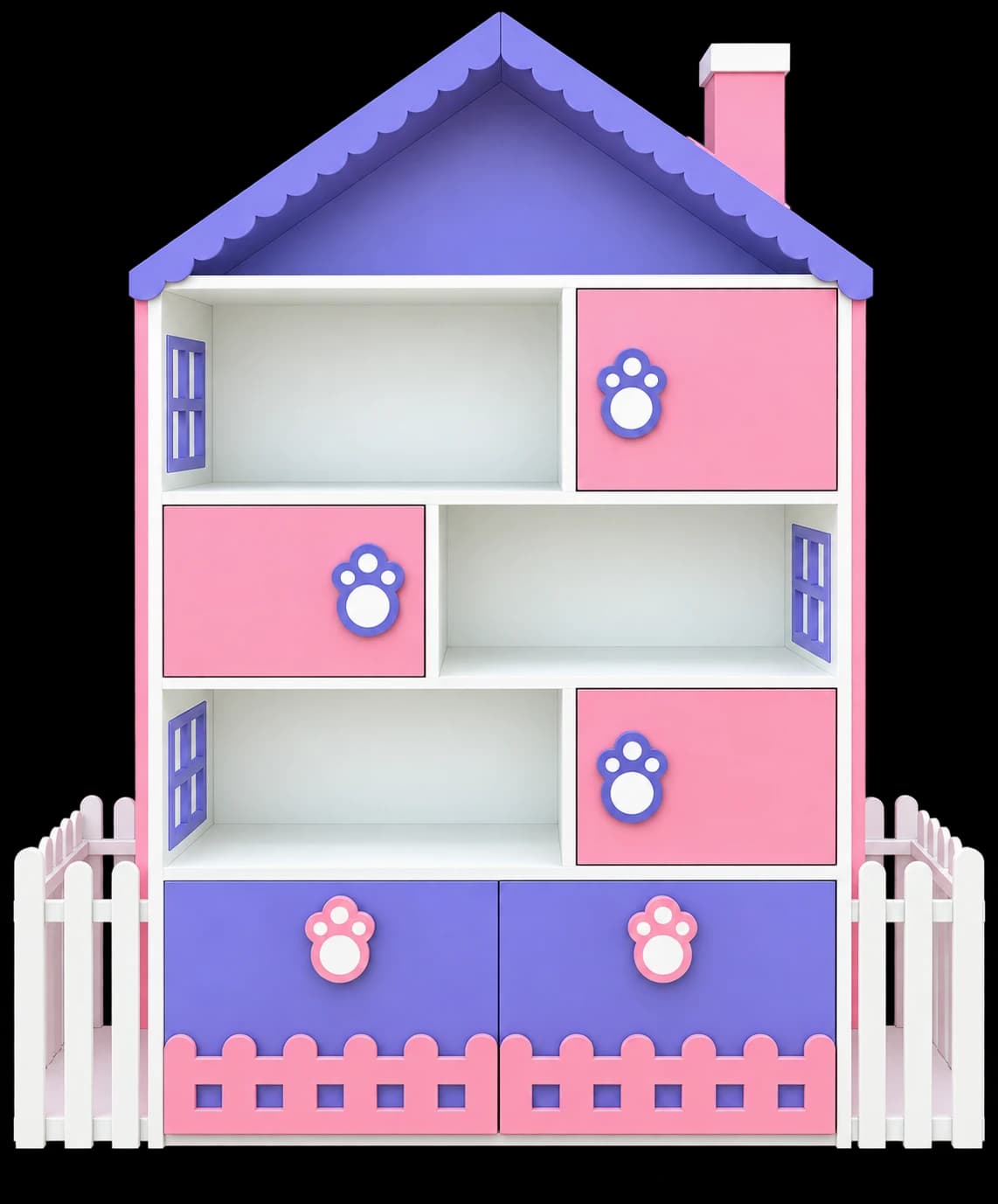 Dreamy Dollhouse Storage Unit