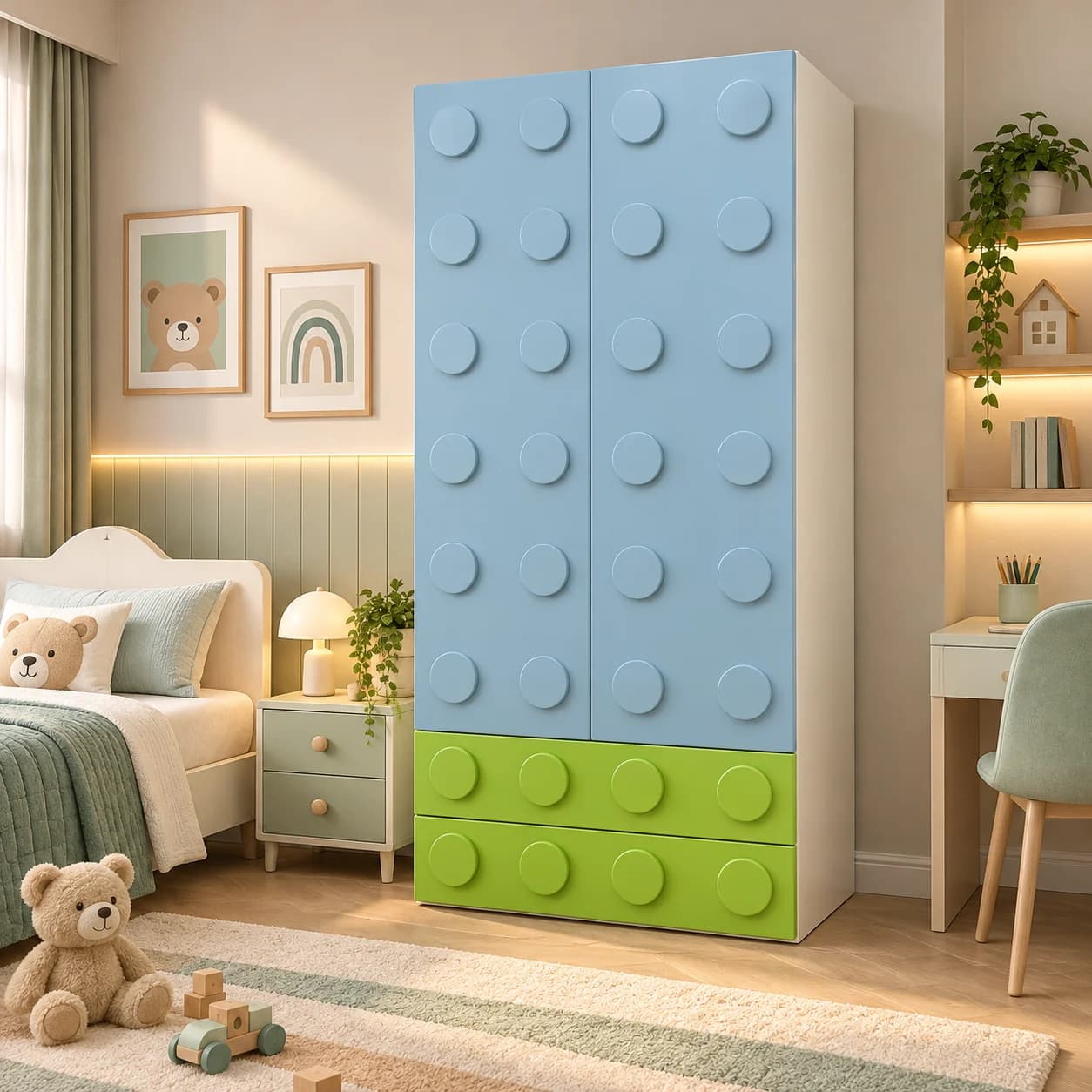 Lego Inspired Wardrobe - Main Display Photo