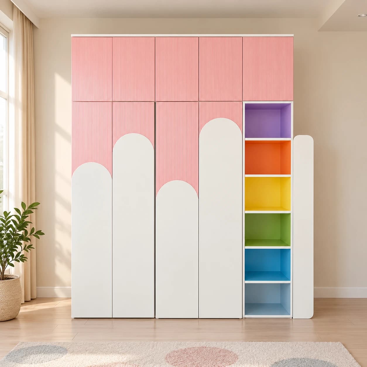 Rainbow Cubby Wardrobe - Main Display Photo