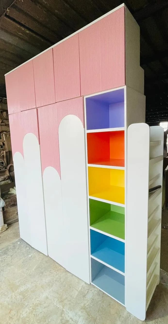 Rainbow Cubby Wardrobe - View 2
